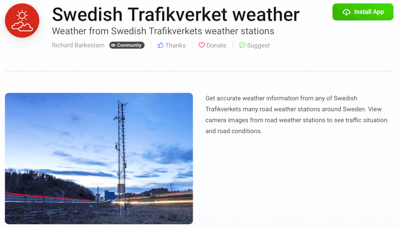 Trafikverket Homey App